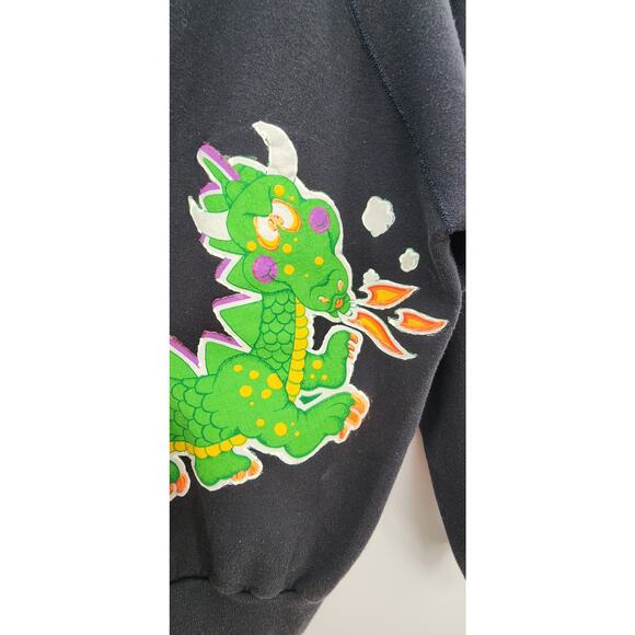 Vintage DIY Custom Dragon Crewneck Sweatshirt Size X-Large - Picture 6 of 10